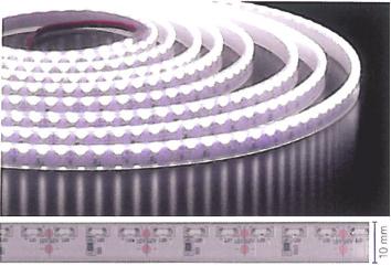 TIRA FLEXIBLE SMD EMISION LATERAL ANCHO 0 mm. CORTE 50 mm. IP 5 V. - 9, W LED M.