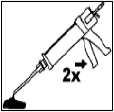 El diámetro del cepillo según tabla 4. 4. Utilice la bomba de aire INDEX para limpiar el taladro. 5. Use el cepillo INDEX para limpiar el taladro. El diámetro del cepillo según tabla 4. 6.