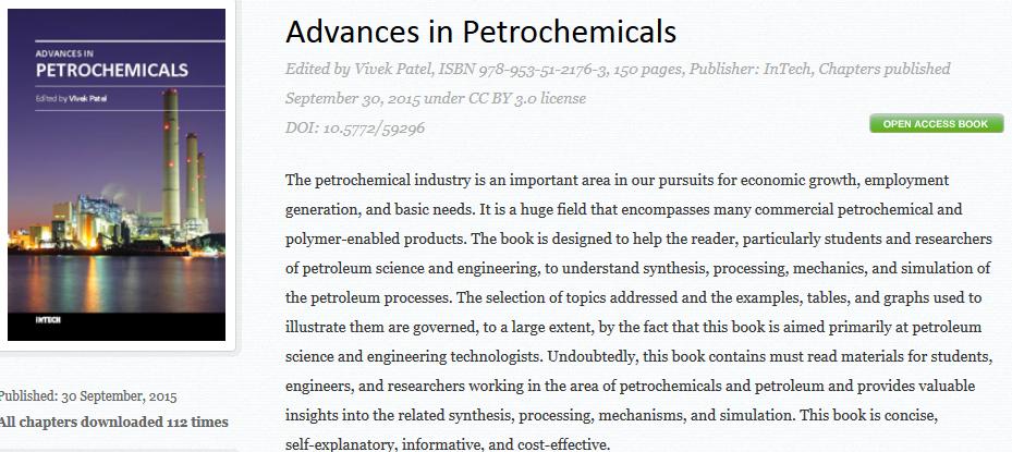 CAPITULO DE LIBRO Haga click en el link de abajo para acceder al capitulo de libro, titulado: Crude oil desalting process,