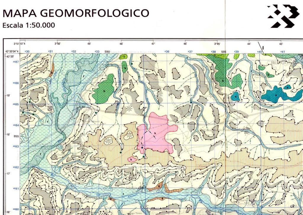 Utilización de otras Cartografías específicas: El Mapa Geológico a escala 1 / 50.