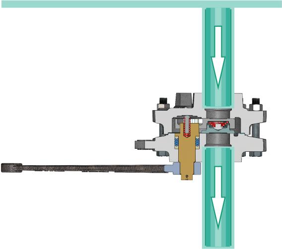 Caldera Inlet Inlet Outlet Outlet Instale la Válvula asegurándose que la palanca o kit de apertura se encuentre en el lado de la descarga.