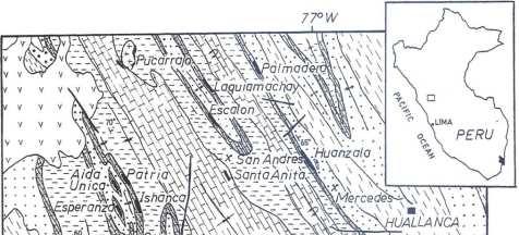 GeologíaCordillera de Huayhuash OCURRENCIAS MINERALES DEL TIPO ESTRATOLIGADOS (Dunin-Borbowski, 1975) 1. Fm.