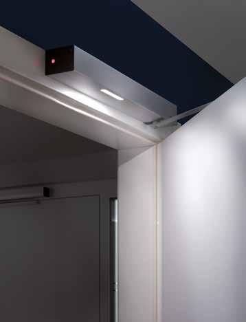 Iluminación LED integrada Solo de Hörmann Las funciones de iluminación del PortaMatic se pueden adaptar muy fácilmente a las necesidades de uso y reajustar en cualquier momento.