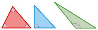 130.- Escribe el nombre de estos triángulos según sus lados y según sus