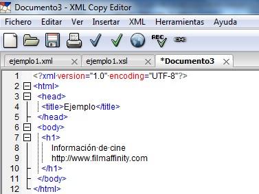 conversión a (X)HTML, para aplicar y presentar con su CSS correspondiente.