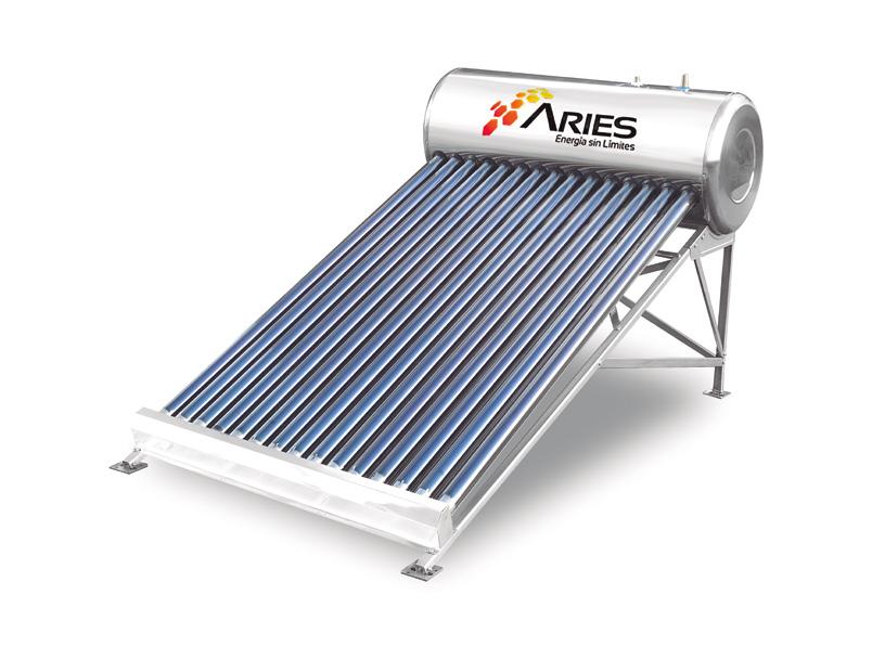 CALENTADORES SOLARES DE AGUA (Gravedad) Calentador solar de tubos al vacio Aries Modelos 8 Tubos 10 Tubos 12 Tubos 15 Tubos 18 Tubos 24 Tubos 30 Tubos 36 Tubos