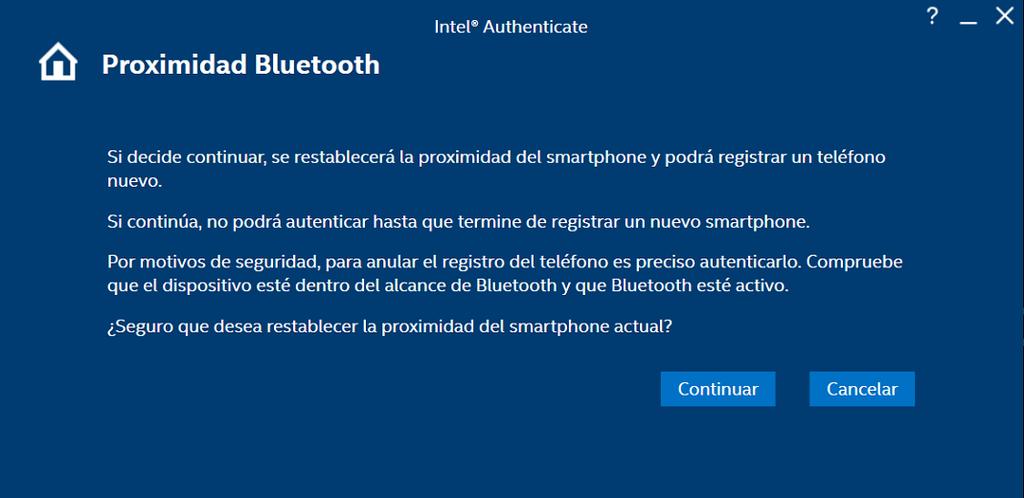 7 Nuevo registro de factores de autenticación 7.2 Cambio del teléfono registrado Puede cambiar el teléfono que utiliza Proximidad Bluetooth en cualquier momento.