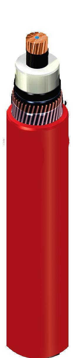 cubierta Policloruro vinilo (PVC) color rojo o polietileno alta nsidad (PEAD) extruida con tres franjas rojas. 8.