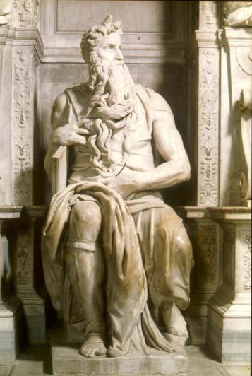 E. Maties L. López J. Lledó A. Rey MIGUEL ANGEL (1475-1564) 8 / 13 Moisés (1515), Mármol blanco. Tumba del Papa Julio II en la iglesia de San Pietro in Vincoli, Roma.