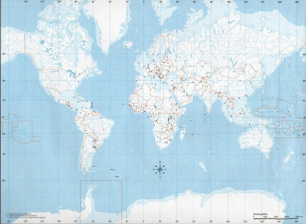 Localizar: el área de estudio. Tener presente: Coordenadas geográficas, Continentes, Países, regiones, departamentos, provincias, etc.