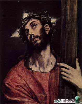 Figura 2.- Cristo abrazando la Cruz, El Greco.