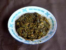 10 Calalú con hojas de yuca Se utilizan en su preparación las hojas de diferentes plantas, alguna carne o pescado,