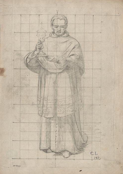 Figura 3. Esbós de la figura de sant Carles.