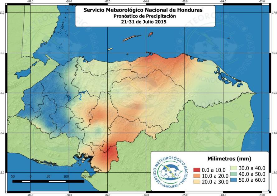 La Zona Intertropical de Convergencia como fuente principal de humedad en la estación lluviosa, se encuentra muy activa pero continúa ubicada ligeramente al sur de Centroamérica.