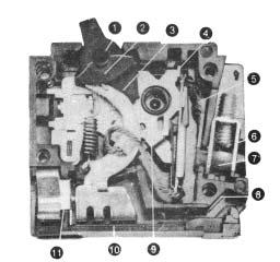 Chasis de acero, que soporta totalmente al mecanismo del aparato; lo hace independiente de la caja aislante, contribuyendo a la presión y confiabilidad del aparato. 5.