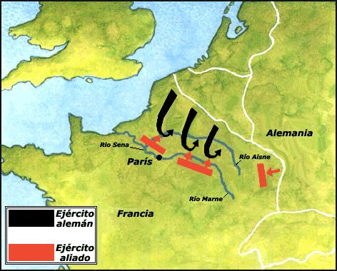 Los alemanes atacan por sorpresa atravesando Bélgica (neutral) y