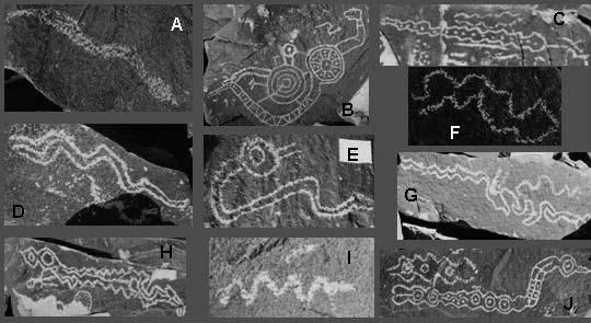 La serpiente en el arte rupestre de Nocui, norte semiárido de Chile Figura 5.