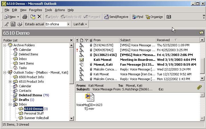 UM Client Manager y aplicaciones de escritorio Uso de la Barra de herramientas de Outlook La Barra de herramientas de UM Client Manager se integra en la aplicación de Microsoft Outlook, permitiéndole