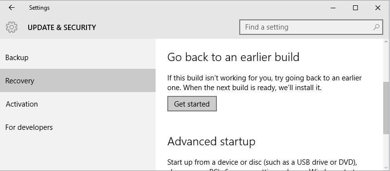 Estimado/a cliente: En el improbable caso de que decidas volver a tu versión anterior de Windows después de actualizar a Windows 10, puedes hacerlo utilizando una de las 2 opciones siguientes.