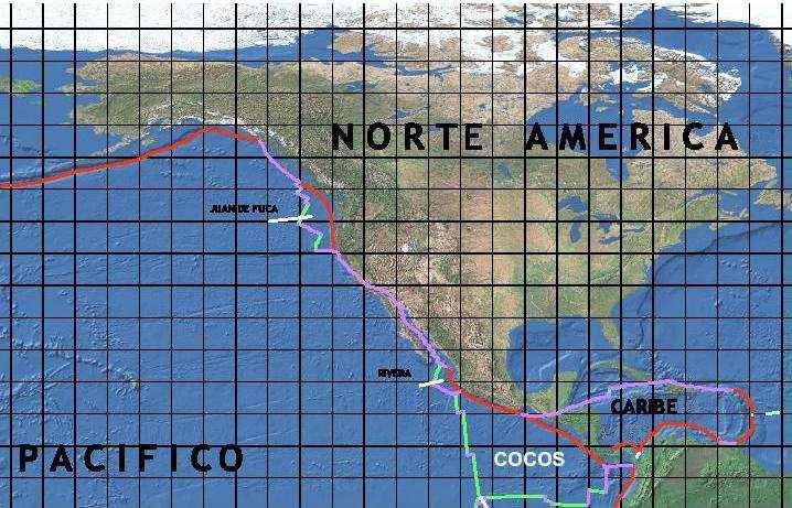 Placas Tectónicas El territorio Mexicano se encuentra en dos placas tectónicas las cuales