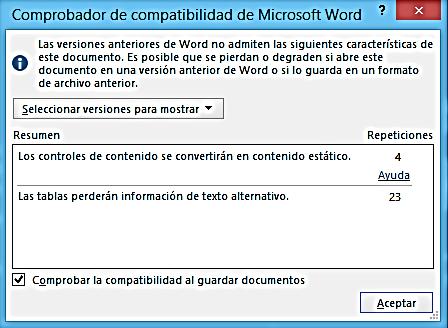 45 Si las personas con las que trabajas utilizan una versión de Word anterior a 2007, pueden instalarse el pack de compatibilidad gratuito Microsoft Office Compatibility Pack For Word, Excel, And