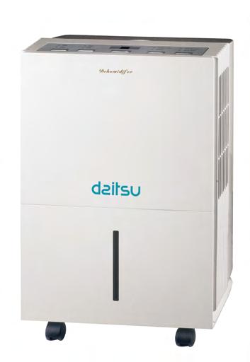 Los nuevos deshumidificadores Daitsu, reducen al máximo el nivel de humedad en la sala y mantiene el aire seco y confortable, todo ello con un mínimo nivel sonoro.