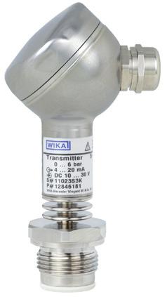 Transmisor de presión modelos S-11, F-21 (conexión higiénica G Versión Transmisor de presión para aplicaciones generales modelo S-11 (véase hoja técnica PE 81.