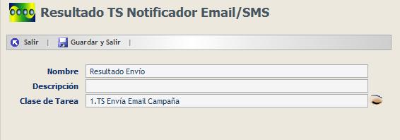 Email/SMS Botón de Acción Prueba Email/SMS Botón de Acción Resultado TS
