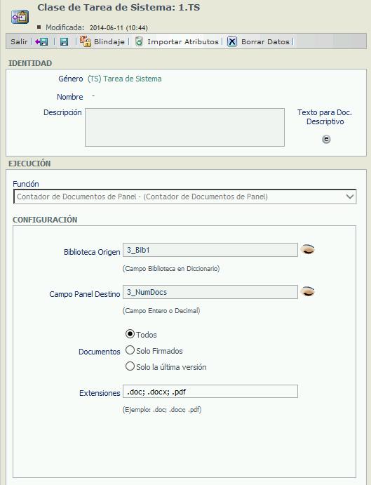 Función: Contados de Documentos de Panel Combinando diversos ingresos y comparando el número de documentos de un momento con otro, se puede determinar si un usuario