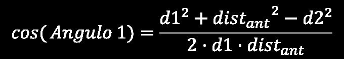 Localización en base a RSSI. Triangulación Tras calcular distancias a al menos dos antenas, el siguiente paso es obtener las coordenadas en 2D.