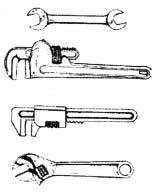 Las llaves inglesas y alemanas sustituyen a las llaves españolas, con la ventaja de que su boca puede ajustarse a distintos diámetros.