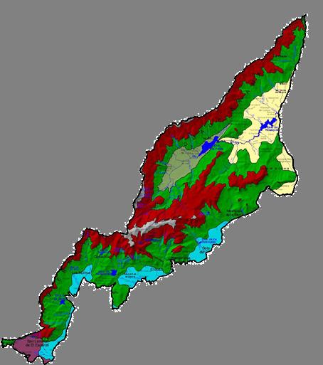 11 grandes ecosistemas diferentes DIVERSIDAD DE ECOSISTEMAS: Cimas, cumbres y laderas a más de 1900 m, con piornales y pastos de altura Fondos de valle 9.