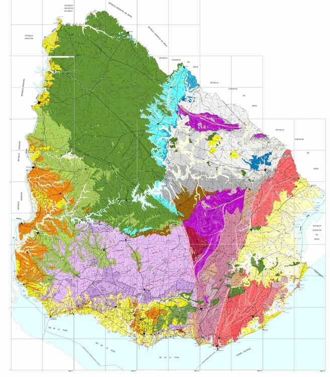 Carta geológica del Uruguay 1:500.