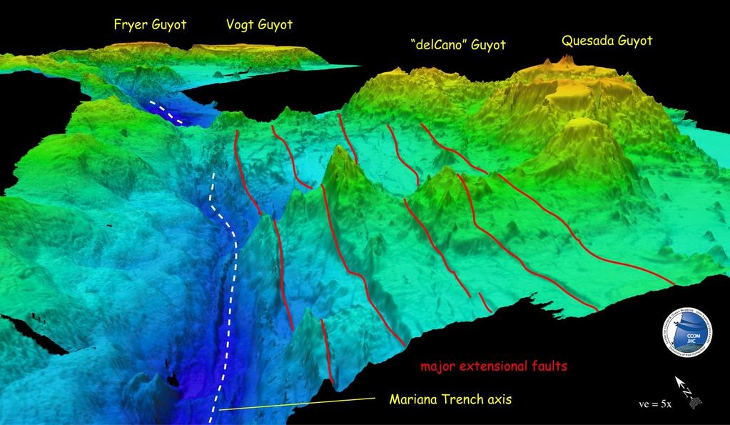 El estudio de los fondos oceánicos Otros relieves oceánicos Islas submarinas y guyots.