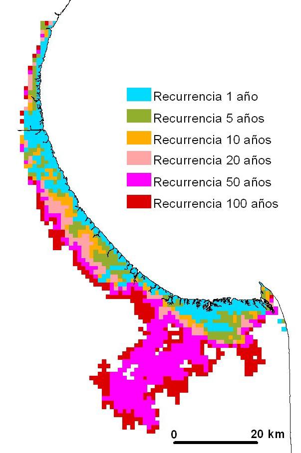 El aumento del nivel del Río de la Plata MAPAS DE RIESGO 2030