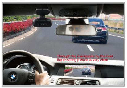 - Instalado en el vehículo del coche DVR Caja Negro dashcam la cámara se puede utilizar como prueba en un incidente.