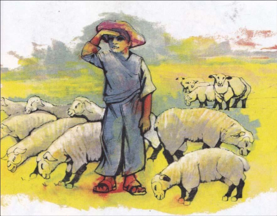 Benito trabajaba de pastor: cuidaba las ovejas de su
