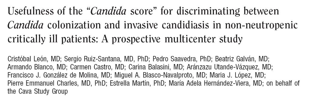Abdominal Surgery, IC, and CS: Of the 892 patients with Candida species colonization or IC, 182 underwent abdominal operations.