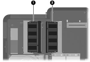 1 Adición y reemplazo de módulos de memoria El equipo tiene un compartimento de módulo de memoria ubicado en la parte inferior.