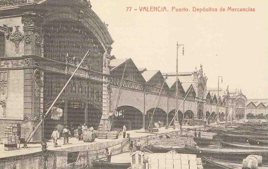 1923. Los tinglados del puerto