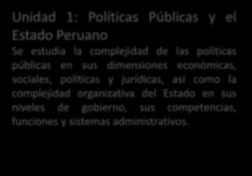 MÓDULO 1: LA GESTIÓN PÚBLICA, PLANEAMIENTO ESTRATÉGICO Y EL ESTADO PERUANO Este módulo aborda los elementos teóricos del Estado, niveles de gobierno, las políticas públicas y su relación con el