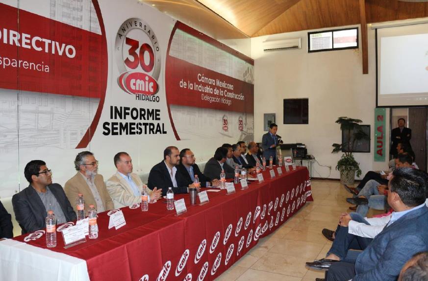 La CMIC Delegación Hidalgo, ofrece un informe de