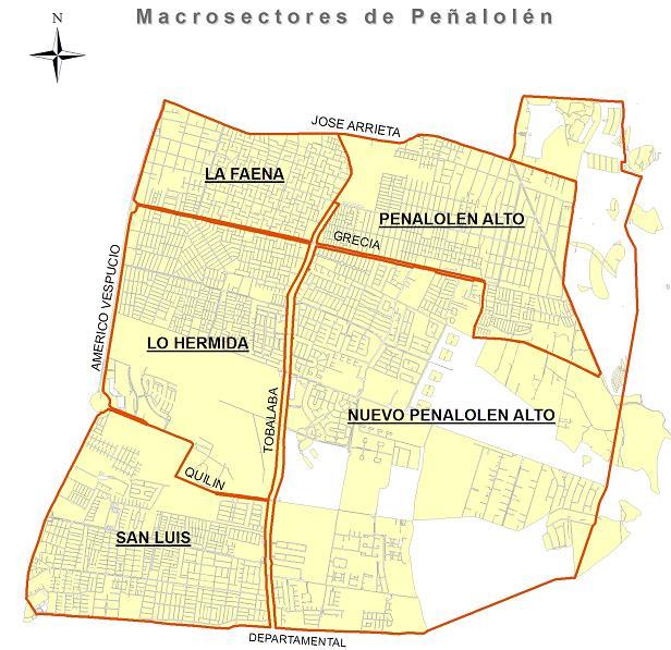 Plan Barrial Estructura División administrativa en 5 macrosectores. Gestor territorial como responsable del territorio.