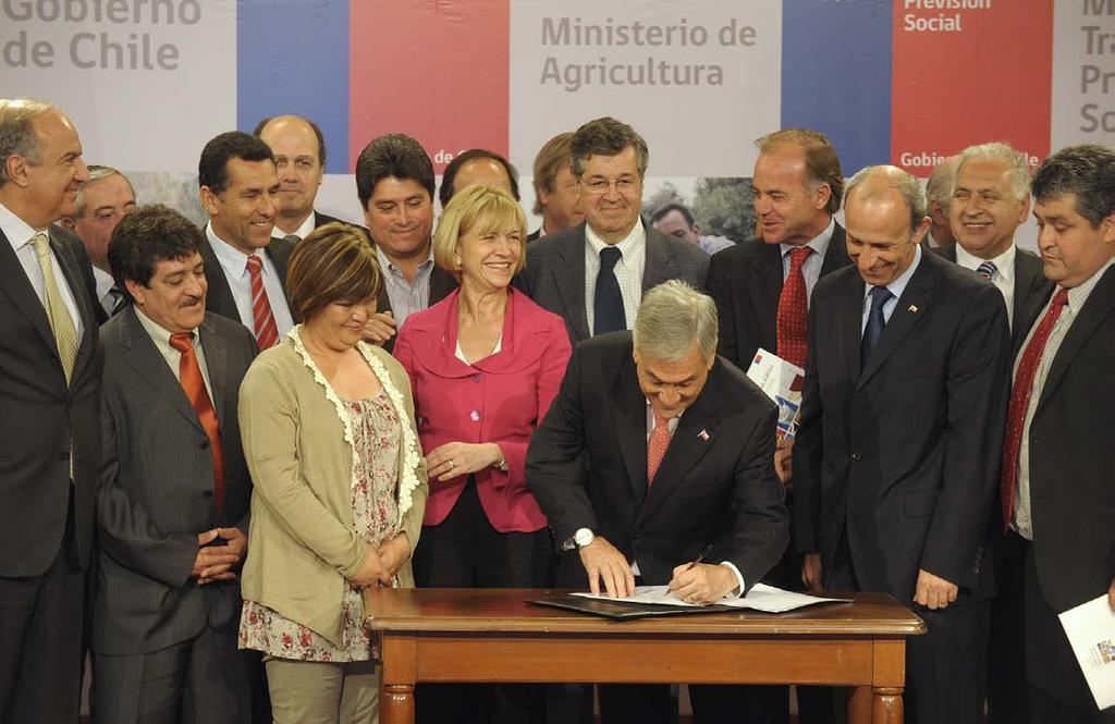 Gobierno chileno firma Proyecto de Ley para establecer el