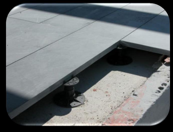 Sistema PS Cover-120 Impermeabilización cubierta transitable suelo flotante Sistema PS Cover-120 Las cubiertas planas transitables con acabado de suelo flotante (mediante piezas individuales