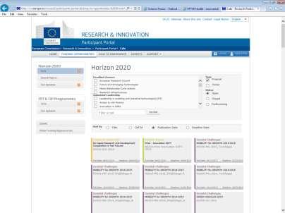 Portal do participante Programas de traballo Regulamentos participación Anexos Formularios de solicitude Criterios de elixibilidade