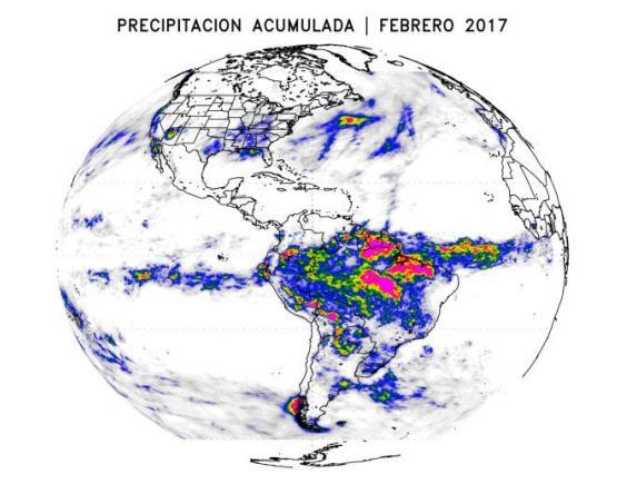 presentaron precipitaciones por encima (debajo) de lo normal, Fuente: CPC/NCEP.