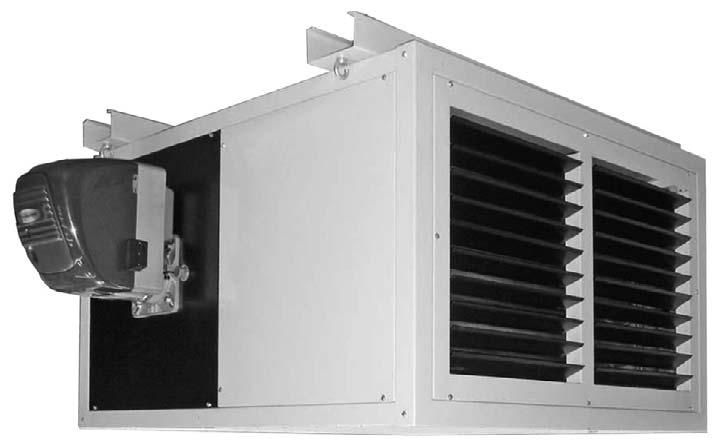 31 CALEFACTORES MULT-OPCONALES Calefactores de aire caliente tipo modular con distintas posiciones de instalación así como posibilidad de suministrar los calefactores con ventiladores de aire