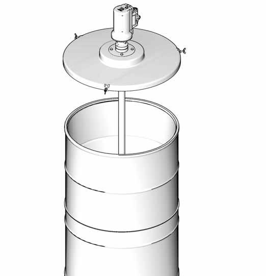 Sistema de bomba para aceite y grasa LD montado en tambor 7.