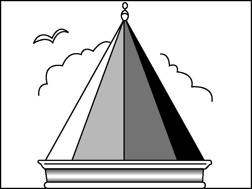 Figura 1 Figura 2 En el siguiente dibujo se muestra la vista del tejado de la torre desde arriba. Se han señalado cinco posiciones en el dibujo.